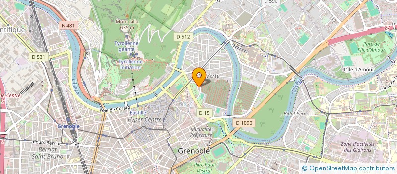 localisation de l'entreprise DAUPHI INVESTISSEMENTS à GRENOBLE