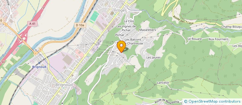 localisation de l'entreprise DAUPHI'THERM  FROGES