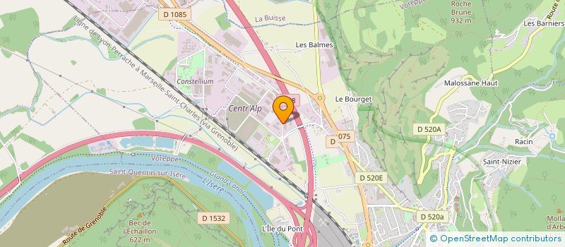 localisation de l'entreprise DAUPHI-VOILE  VOREPPE