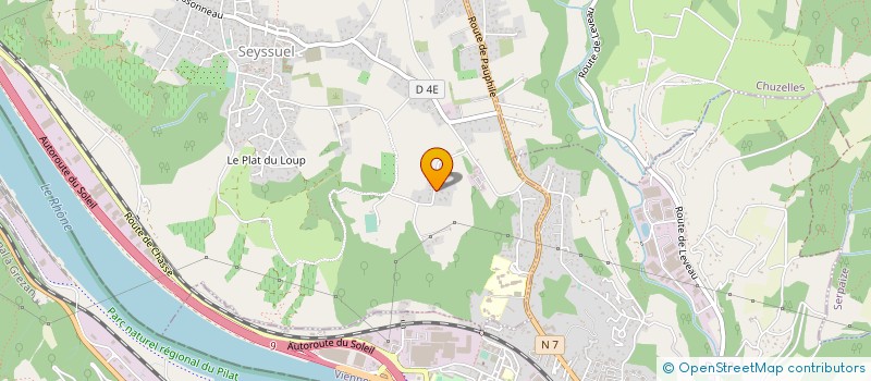 localisation de l'entreprise DAUPHICUIR à SEYSSUEL