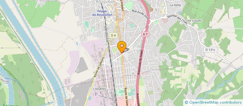 localisation de l'entreprise DAUPHIDIAGS à ROUSSILLON