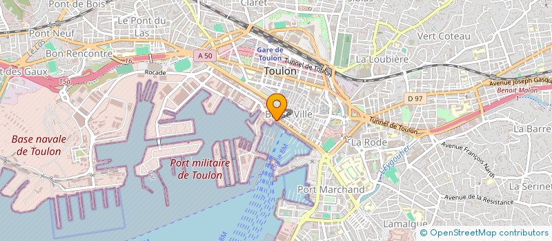 localisation de l'entreprise DAUPHIN  TOULON