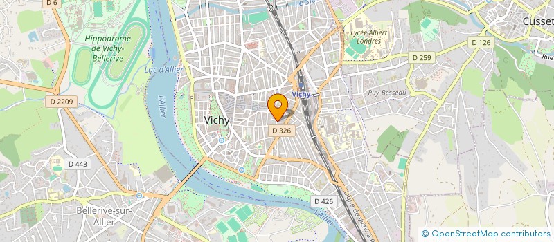localisation de l'entreprise DAUPHIN BERNE ET COMPAGNIE à VICHY