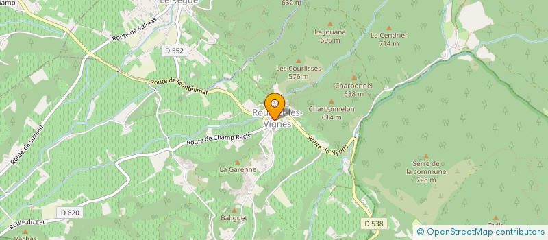 localisation de l'entreprise DAUPHIN CHAMPAGNES ET VINS DE FRANCE  ROUSSET-LES-VIGNES