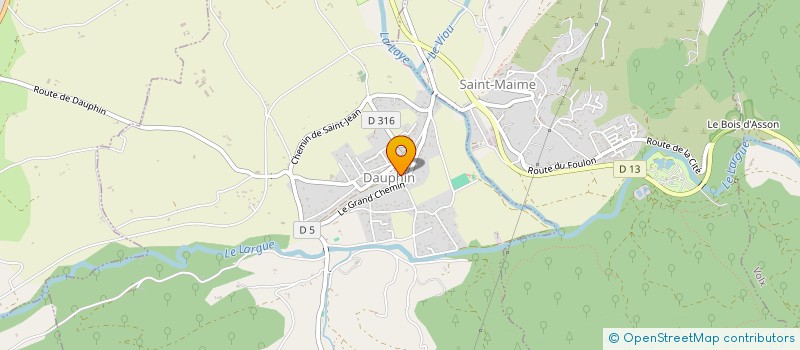 localisation de l'entreprise DAUPHIN EN FETE à DAUPHIN