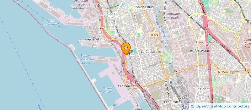 localisation de l'entreprise DAUPHIN GESTION à MARSEILLE