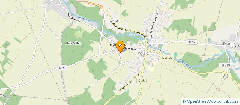 localisation de l'entreprise DAUPHIN PAYSAGISTE  VOULX