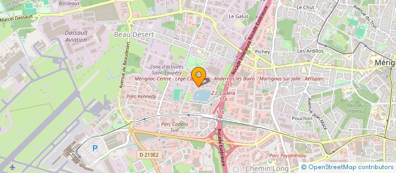 localisation de l'entreprise DAUPHIN VINS ET SPIRITUEUX  MERIGNAC