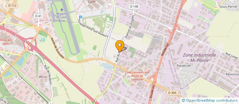 localisation de l'entreprise DAUPHINE 2023  SAINT-PRIEST