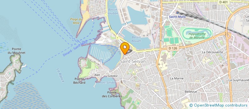 localisation de l'entreprise DAUPHINE  SAINT-MALO