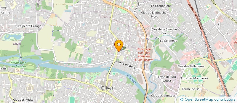 localisation de l'entreprise DAUPHINE à OLIVET