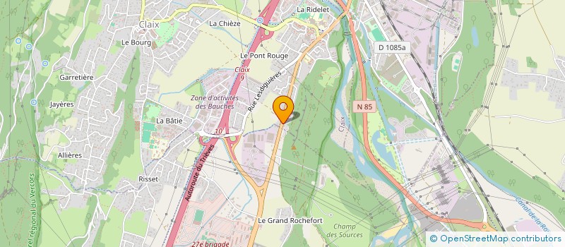 localisation de l'entreprise DAUPHINE ALPES VEHICULES INDUSTRIELS à CLAIX