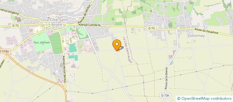 localisation de l'entreprise DAUPHINE COMPOST à LA COTE-SAINT-ANDRE