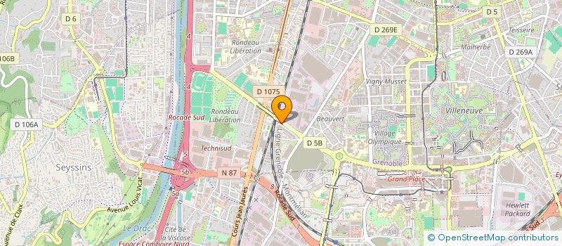 localisation de l'entreprise DAUPHINE ENCAISSEMENT  GRENOBLE