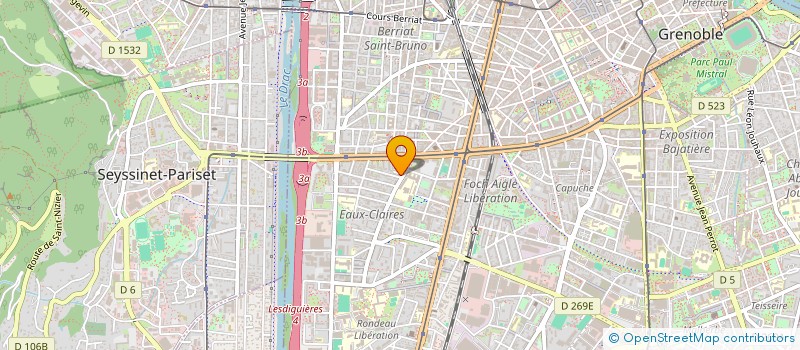 localisation de l'entreprise DAUPHINE EXPRESS  GRENOBLE