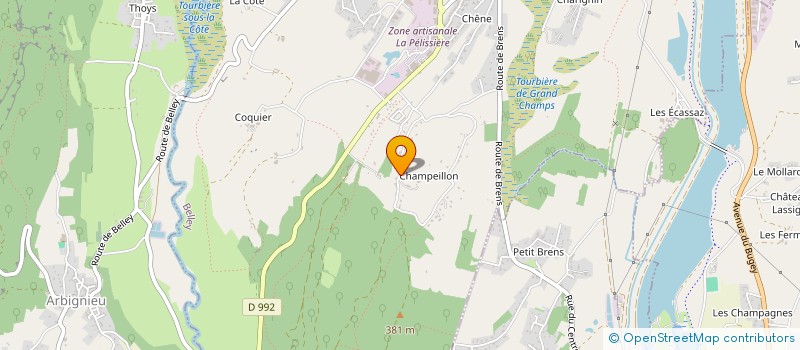 localisation de l'entreprise DAUPHINE FRERES  GROSLEE-SAINT-BENOIT