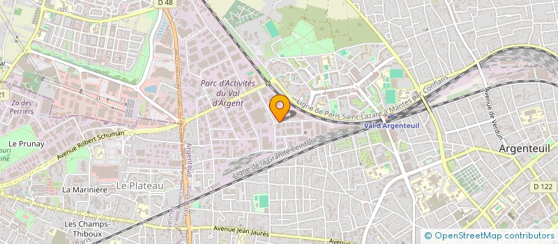 localisation de l'entreprise DAUPHINE ISOLATION ENVIRONNEMENT OUEST à ARGENTEUIL