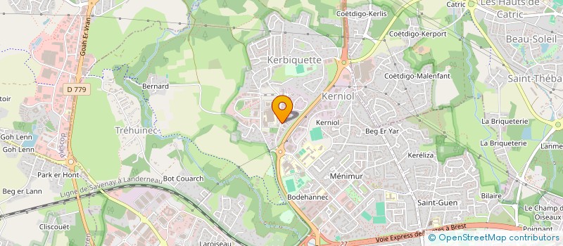 localisation de l'entreprise DAUPHINE ORFEVRES à VANNES