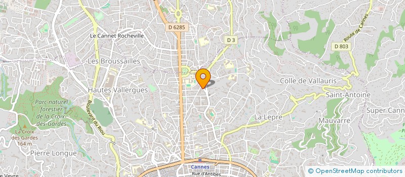 localisation de l'entreprise DAUPHINE PACA SERVICES à CANNES