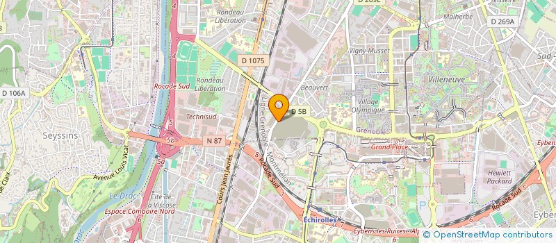 localisation de l'entreprise DAUPHINE-PECHE à GRENOBLE