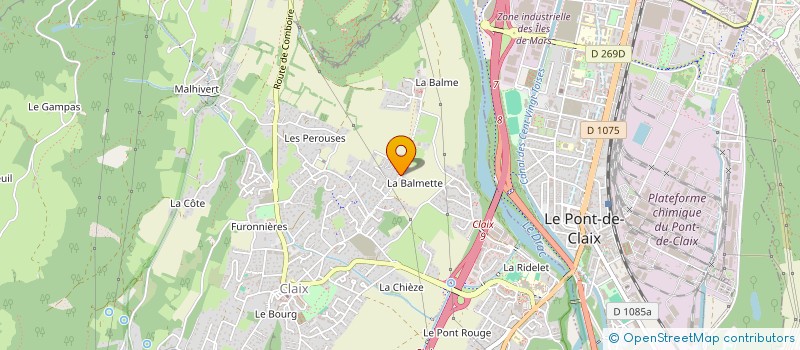 localisation de l'entreprise DAUPHINE SETRA CLUB  CLAIX
