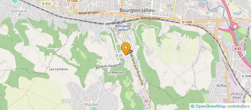 localisation de l'entreprise DAUPHINE TRAVAUX-PUBLICS  MAUBEC