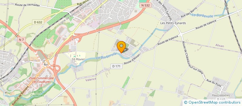 localisation de l'entreprise DAUPHINOISE DE TRAITEMENT à SAINT-MARCEL-LES-VALENCE