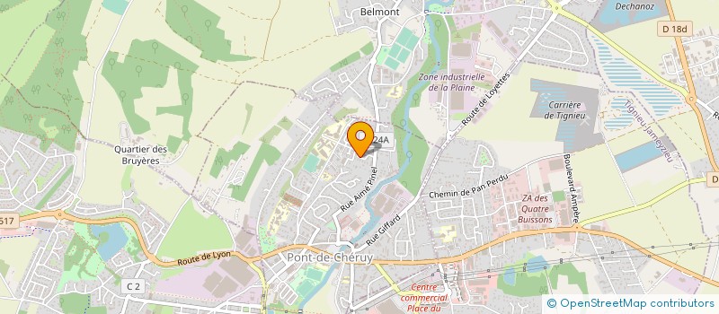 localisation de l'entreprise DAUPHINOISE DE TRAVAUX PUBLICS à PONT-DE-CHERUY