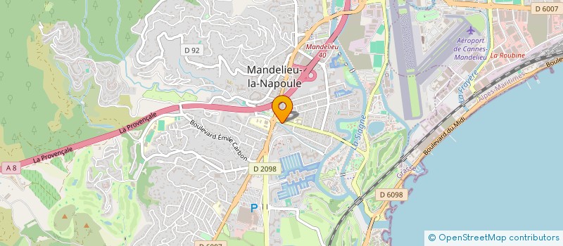 localisation de l'entreprise DAUPHINS à MANDELIEU-LA-NAPOULE