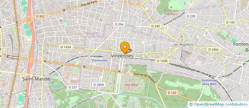 localisation de l'entreprise DAUPHINS DE VINCENNES  VINCENNES