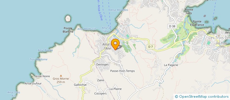 localisation de l'entreprise DAUPHINS MARTINIQUE SARL à LES TROIS-ILETS
