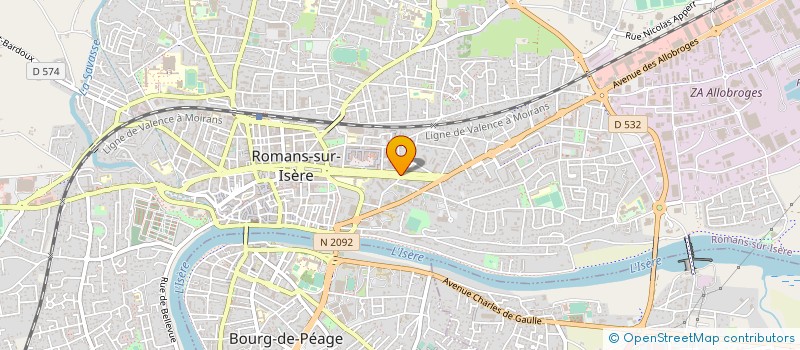 localisation de l'entreprise DAUPHINS ROMANAIS ET PEAGEOIS  ROMANS-SUR-ISERE