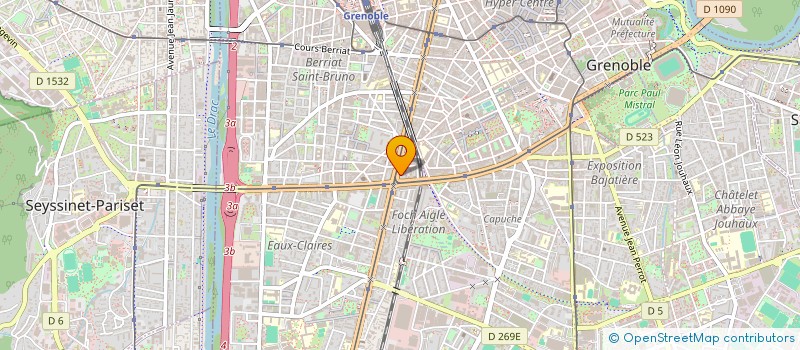 localisation de l'entreprise DAUPHINVEST à GRENOBLE