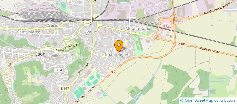 localisation de l'entreprise DAUPHY-NOTTELLET à LAON