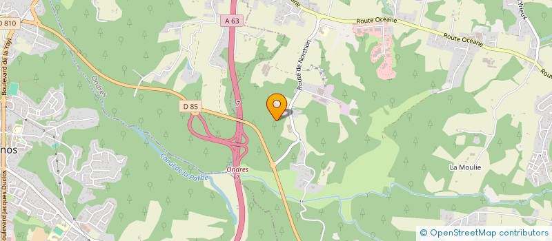 localisation de l'entreprise DAURAT  SAINT-MARTIN-DE-SEIGNANX