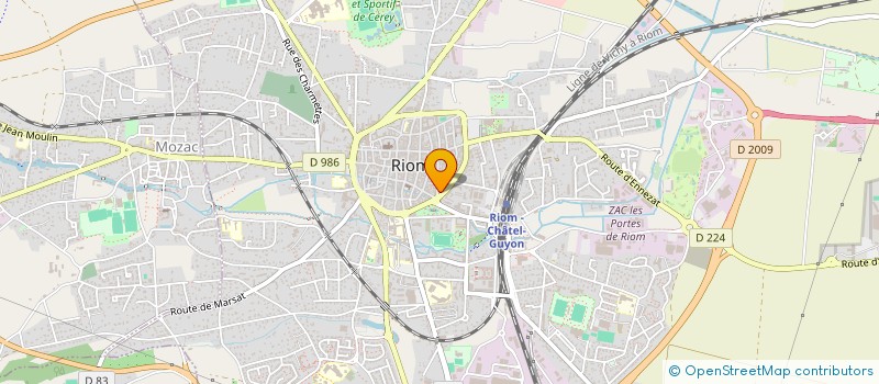 localisation de l'entreprise DAURAT DESAIX  RIOM