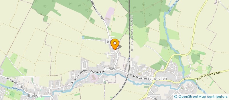 localisation de l'entreprise DAURELLE POIDS LOURDS  CLENAY