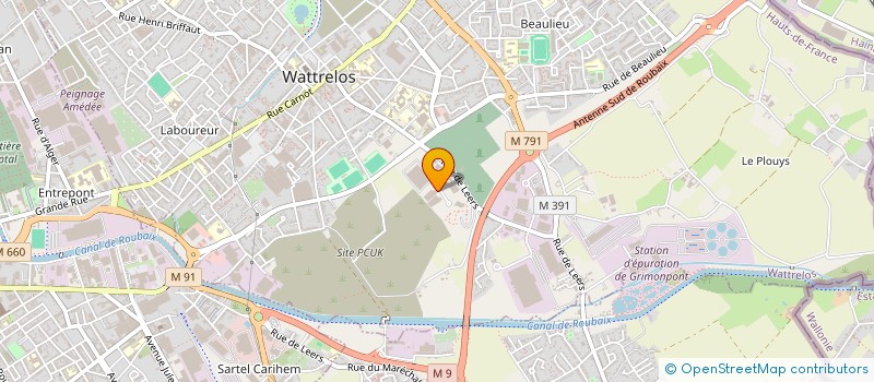 localisation de l'entreprise DAUREMA à WATTRELOS