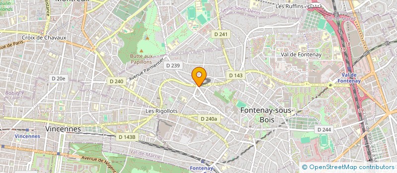 localisation de l'entreprise DAURY à FONTENAY-SOUS-BOIS