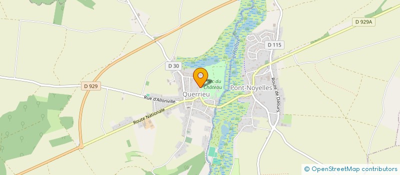 localisation de l'entreprise DAUSSY DU CANAL  QUERRIEU