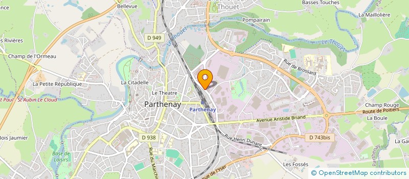 localisation de l'entreprise DAUTAIS PERE ET FILS à PARTHENAY