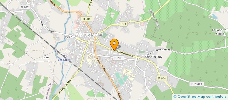 localisation de l'entreprise DAUTIGNY SIMONET  LESPARRE-MEDOC