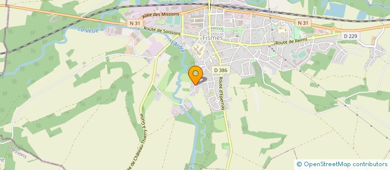 localisation de l'entreprise DAUTREPPE AGENCEMENT  FISMES