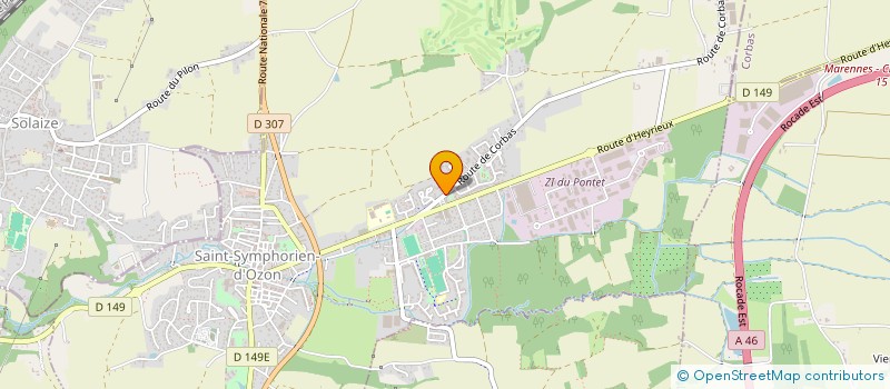 localisation de l'entreprise DAUV PIERRE 69  SAINT-SYMPHORIEN-D'OZON