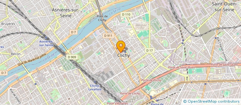 localisation de l'entreprise DAUVERGNE à CLICHY