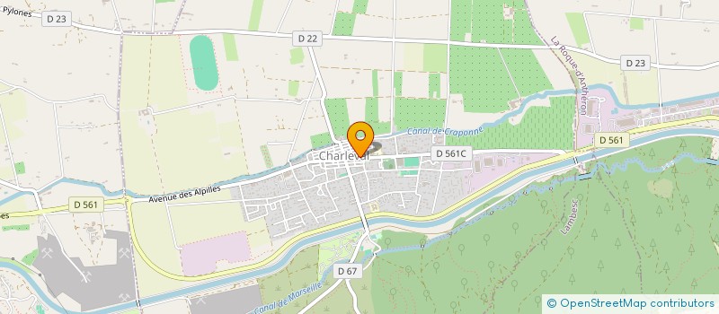 localisation de l'entreprise DAUVERGNE LEE M.K.  CHARLEVAL