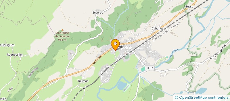 localisation de l'entreprise DAUZET D'ESMONT à POLMINHAC