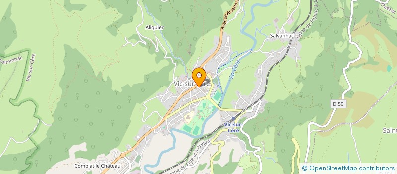 localisation de l'entreprise DAUZONNE à VIC-SUR-CERE