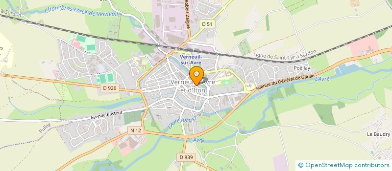 localisation de l'entreprise DAV  VERNEUIL D'AVRE ET D'ITON