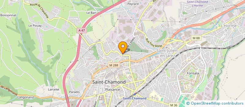 localisation de l'entreprise DAV AUTO à SAINT-CHAMOND
